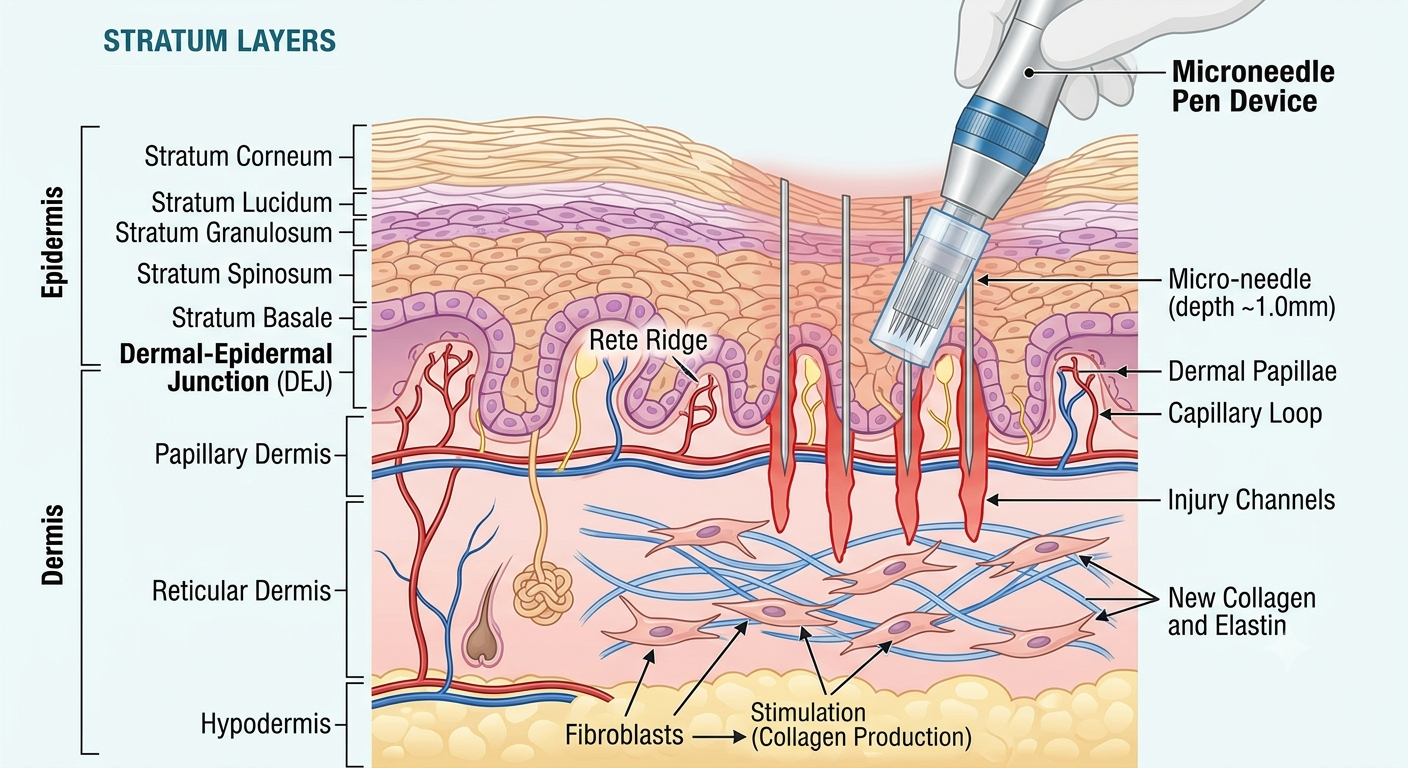 SkinPen microneedling treatment in progress