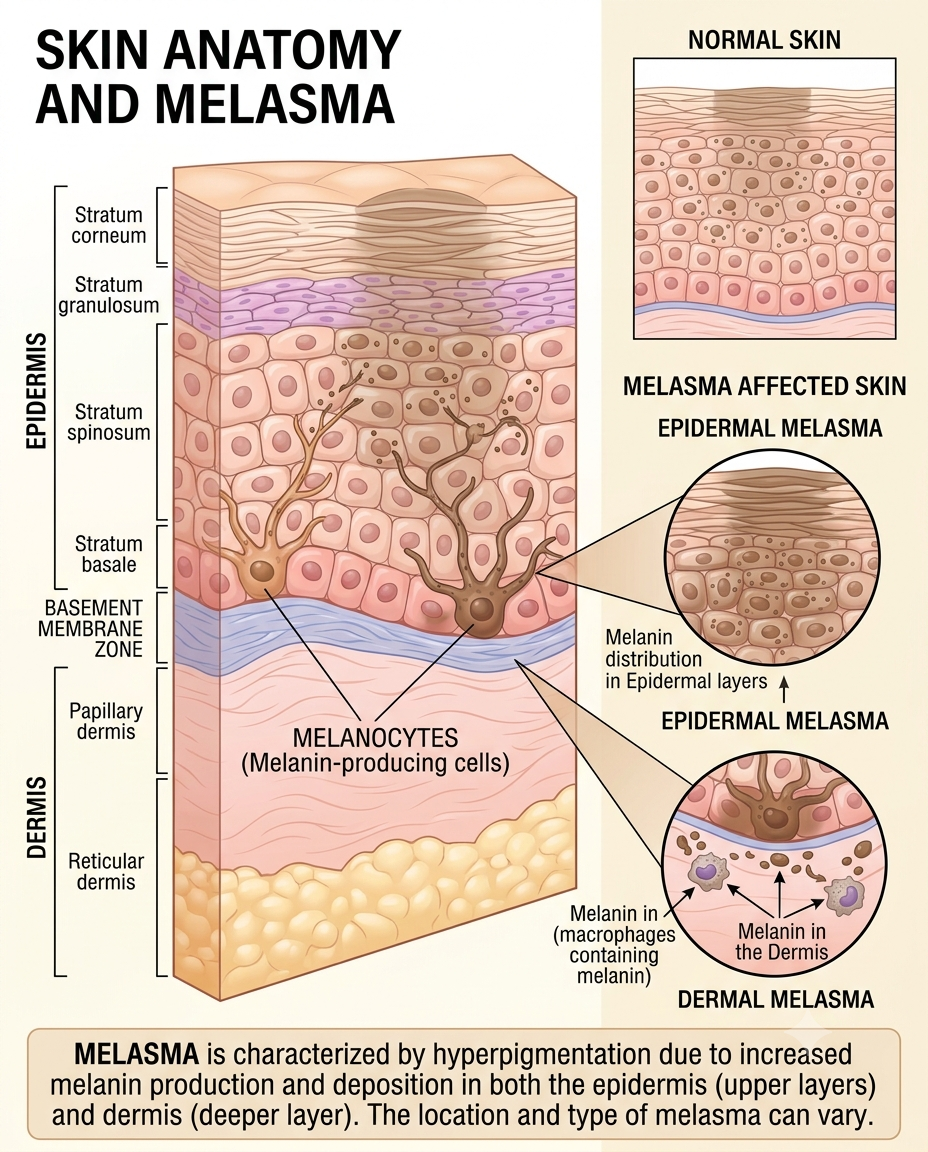 Melasma protocol treatment in progress in Denver